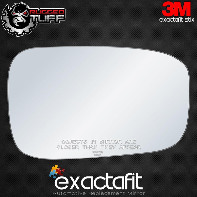 Rugged TUFF Passenger Side Mirror Glass Replacement For 2003 2004 2005 2006 2007 Honda Accord Sedan Right Door Convex Mirrors Adhesives exactafit 8810R - Image 3